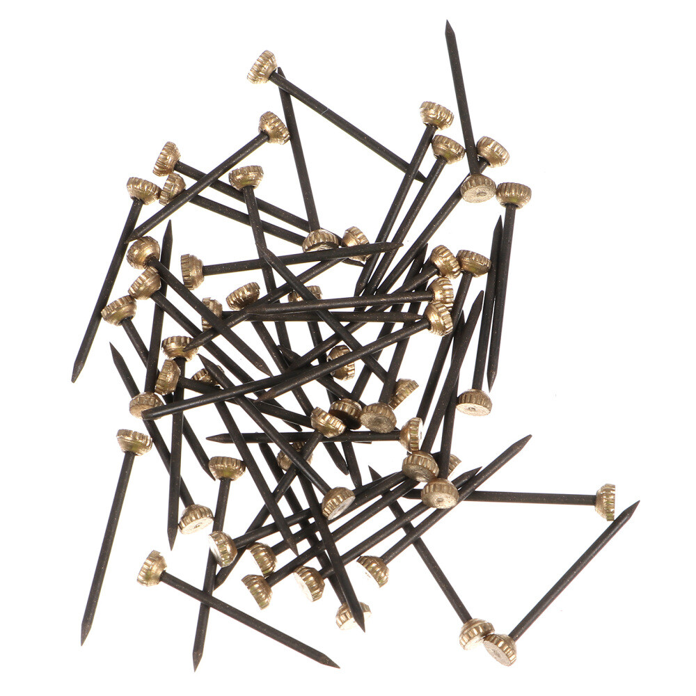 60 Pcs Alloy Iron Nail Wall Nails Hanging Black Coat Hangers eBay