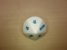 French Word Numbers D10 20mm Ten-Sided Die - Tabletop Games RPG Roleplay
