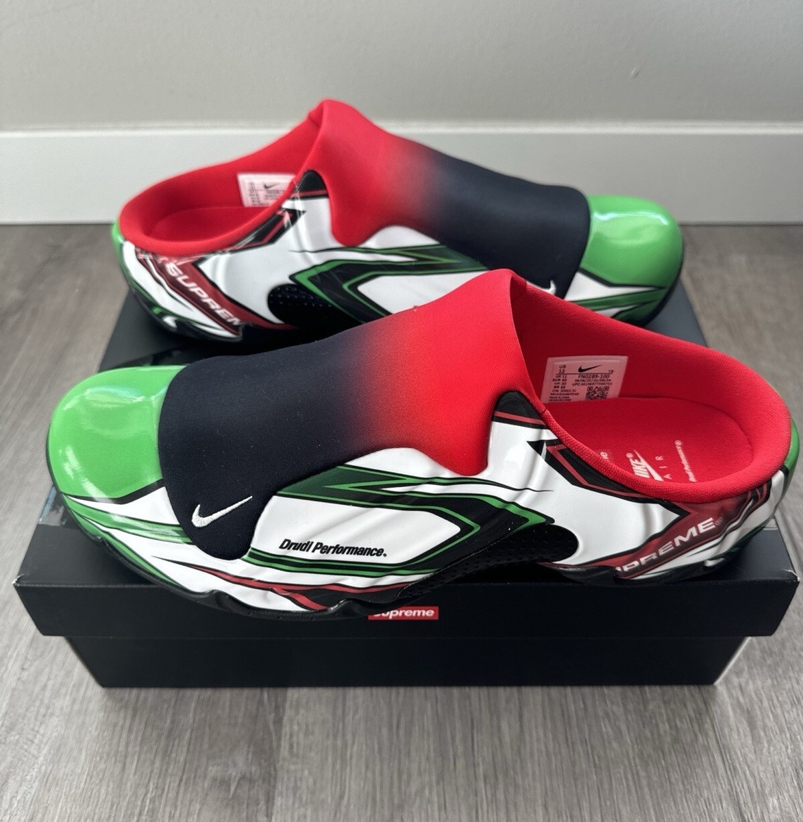 Supreme × Nike Clogposite SP FW24 FN0289-100 White Gym Red Supreme × Nike Clogposite SP FW24 FN0289-100 White Gym Red