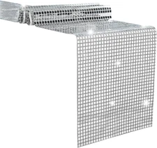 Silver Disco Table Runner 12 X 108 Inch – Mirror Sequin Table Decoration Disco B
