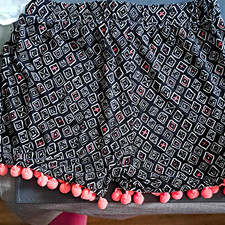 Mixed Brand Girls 4pc Shorts Bundle Geometric Pom-Pom & Pink Drawstring 5-6Y