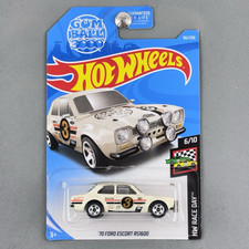 Hot Wheels 70 Ford Escort Rs1600 White Gum Ball 3000 Hw Race Day 610 2019 Mk1
