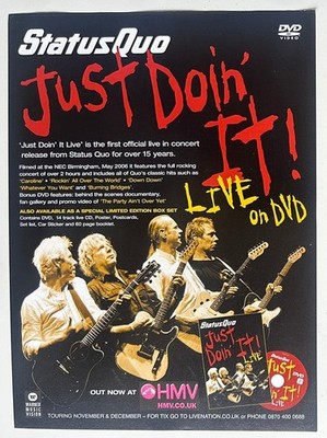 STATUS QUO - JUST DOIN' IT 2006 Full page magazine ad
