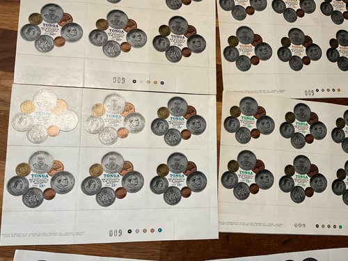 Tonga 1977 SG608-612 King's Coronation Coinage ++ 72 MNH stamps h98 - Picture 5 of 10