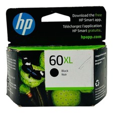 Genuine HP 60XL Black Ink Cartridge CC641WN Exp.04/2024 -Sealed Box