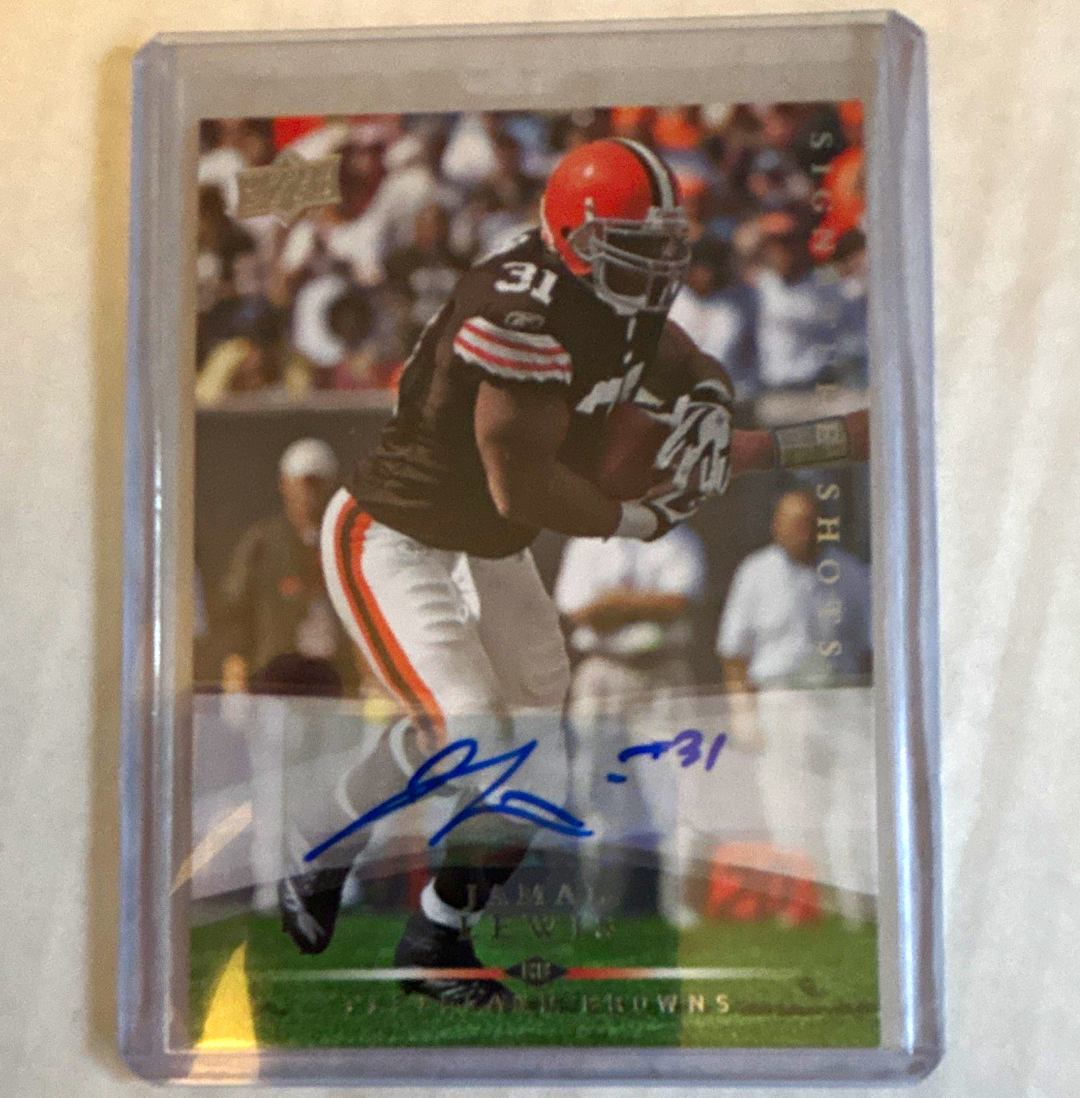 Upper Deck 2008 Signature Shots Jamal Lewis Cleveland Browns #SS13 Auto 