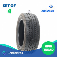Set Of 4 Used 23555r18 Goodyear Assurance Weatherready 100v - 8.5-932 Set Of 4 Used 23555r18 Goodyear Assurance Weatherready 100v - 8.5-932