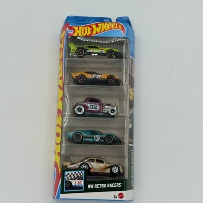  ️ Hot Wheels 2025 HW Retro Racers 5-Pack GT Scorcher GT40 MK.IV '32 Ford
