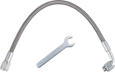4AN Turbo Oil Feed Line 12'' Turbo Feed Line Length Stainless Ste Size: 12 Inch
