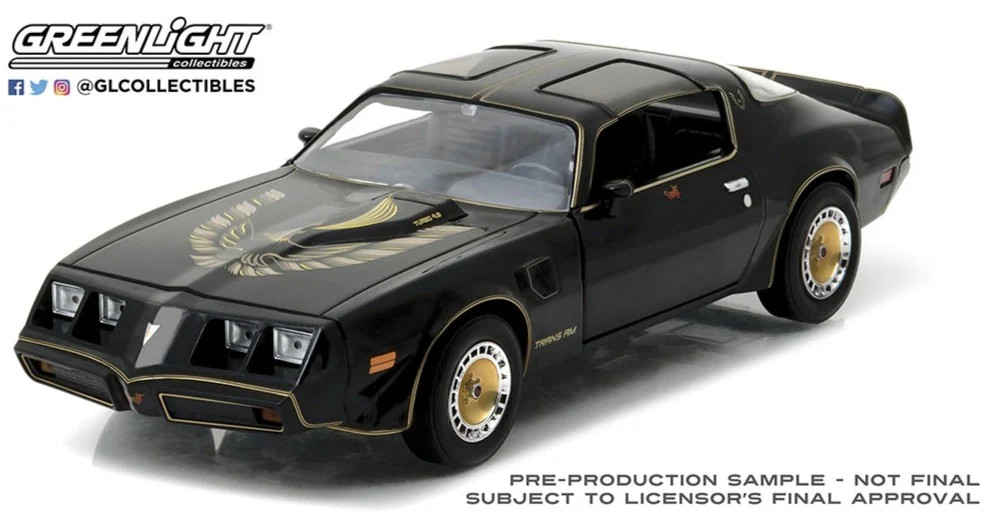 Greenlight GL84037 1977 Pontiac Firebird Trans Am Turbo Starlight Black Golden E