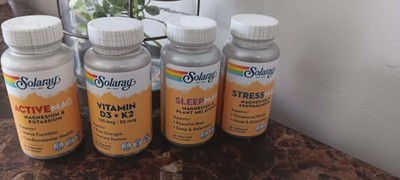 SOLARAY -  SLEEPMAG - STRESSMAG - ACTIVEMAG - VITAMIN D3 & K2 - NEW