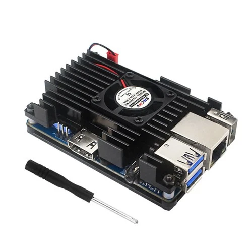 Cooling Fan Active Passive Radiator Kit With Aluminum Case for Orange Pi 3 LTS A