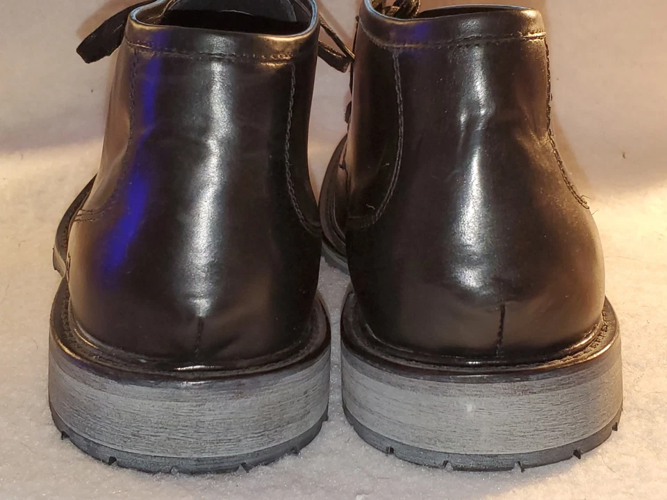 Botín Chukka Andrew Marc Woodside AM1022-001 de cuero para hombre talla 9,5 negro Foto 3 de 4