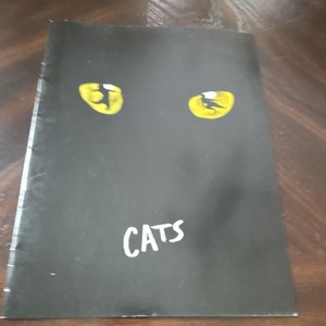 CATS Musical Theater Souvenir Program (Black Cover w/ Yellow Eyes)