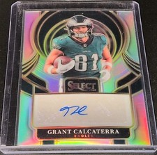 2025 Panini Select Grant Calcaterra Signatures Auto #SIP-GCA Eagles