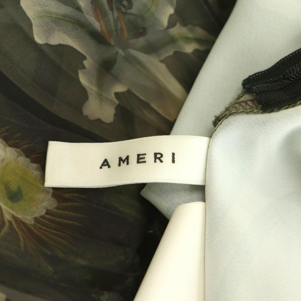 Ameri VINTAGE 24SS Flower Patchwork Pleated Skirt… - image 5