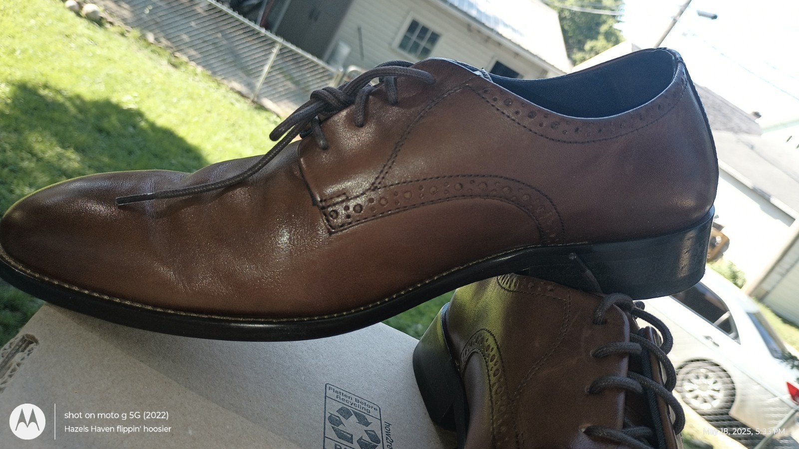 SAOLA Scarpe eleganti Johnston & Murphy uomo 9M pelle marrone Oxford business