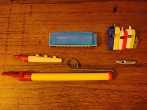 Vintage Lot Of Whistle's And Flutes.