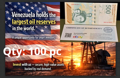 VENEZUELA 500 DIGITALES NEW notes x 100 pcs 500 Million Bolivares. COA Included