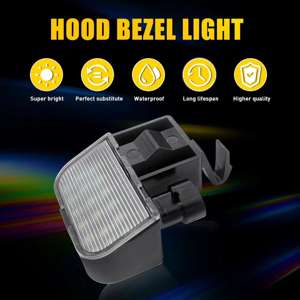 For GMC Envoy XL Yukon XL Savana Sierra 1500 2500 3500 White LED Under Hood Lamp Foto 3 de 4