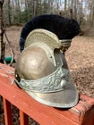 WW1 era French Brass Cavalry Military Helmet, no liner