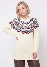 Ellos Plus Size Fair Isle Sweater Tunic