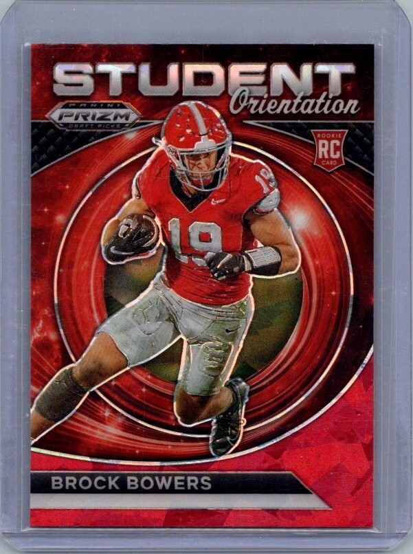 2024 Prizm Draft - Student Orientation Brock Bowers Red Ice Prizm (RC) Raiders