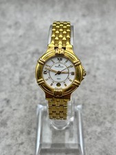 Maurice Lacroix Calypso Uhr Vintage I weißes Zifferblatt I Anzeige Datum I 1990