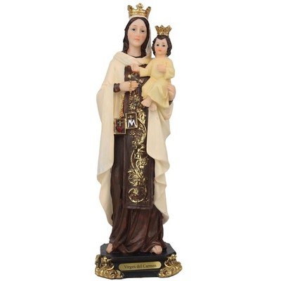 Virgen Del Carmen 12'' Resin Figure  ''Estrella del Mar''
