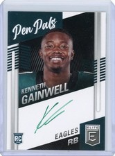 2021 Donruss Elite Kenneth Gainwell RC Pen Pals Auto Green Ink SSP #PP-KGA