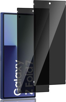2x Sichtschutz Schutzglas für Samsung Z  Fold 4 / 3 / 2  Blickschutz  Privacy