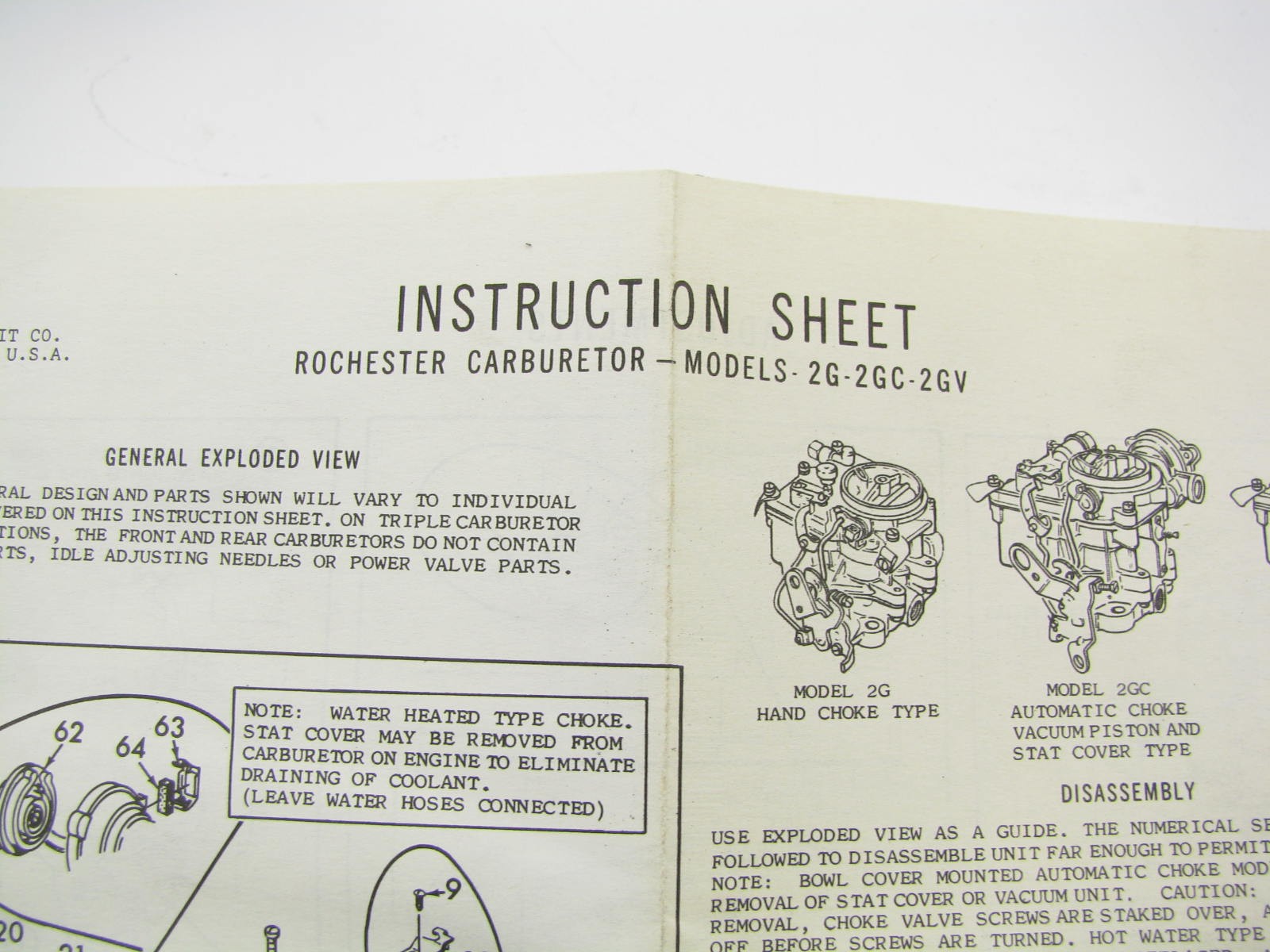 Wells CK217D Carburetor Rebuild Kit - Rochester 2GC