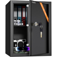 Sicherer Tresor für Zuhause/Büro, 49L Wandtresor mit Schlüssel-Schloss