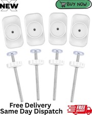 8pcs Baby Gate Extension Spindle Rods Kit 4pcs Pet Stair Screws with UK Shipping