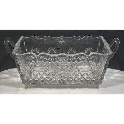 Shannon Crystal Baroque Collection Godinger Ireland Crystal Footed Bread Tray
