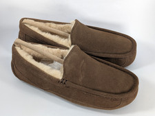 UGG Chestnut Brown Suede Ascot Slippers 1016593 - Size 6 UK, EU 40, USA 7 BNIB