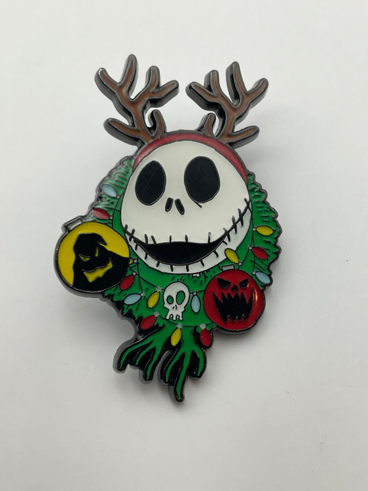 Loungefly Disney Nightmare Before Christmas Jack Holiday Pin Reindeer E0