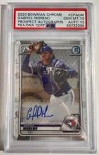 2020 Bowman Chrome Gabriel Moreno Auto PSA 10 Auto 10 - Blue Jays