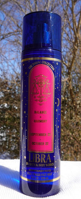 Bath & Body Works Zodiac Collection LIBRA Fine Fragrance Mist SPRAY 8 oz NEW