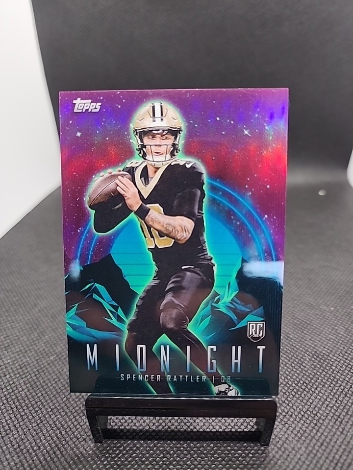 2024 Topps Midnight No. 67 Spencer Rattler RC Pink Saints SP