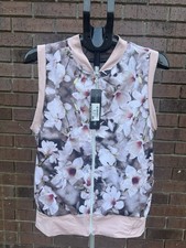 So Danca Kaia Vest Floral Flower Petal Pink Adult Size Medium Dance Ballet New