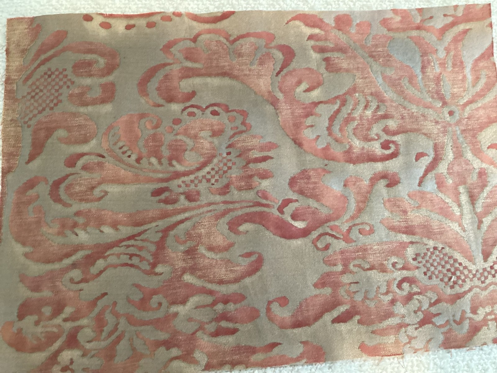 FORTUNY FABRIC  (2) pieces in the “Sevigne” pattern