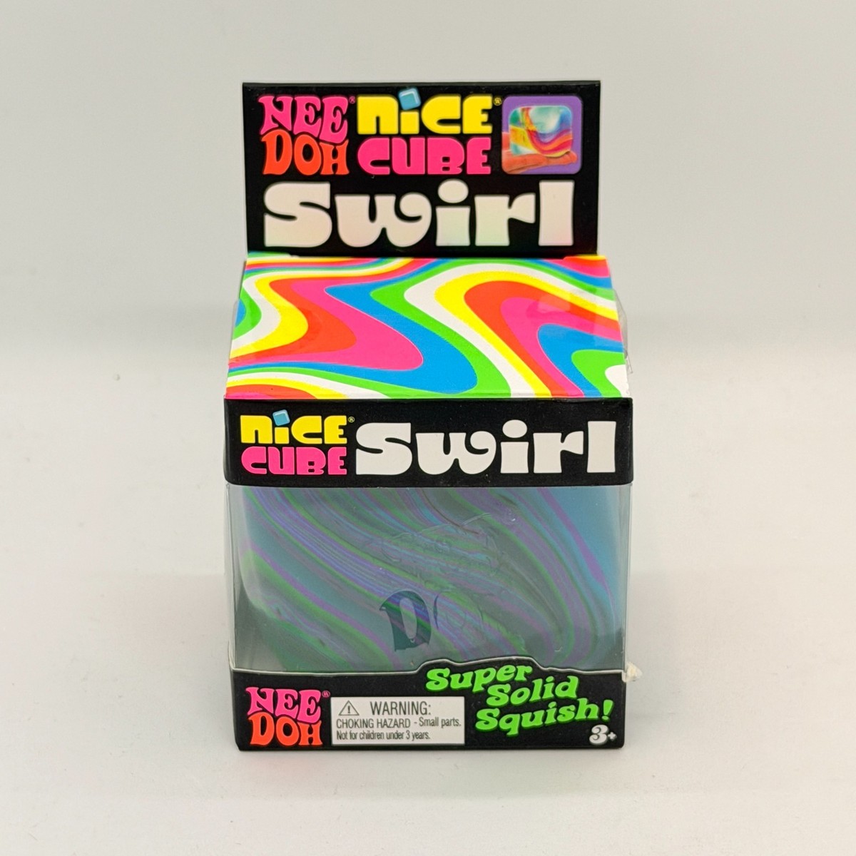 Schylling NeeDoh Nice Cube SWIRL - Super Solid Squish! - CHOOSE