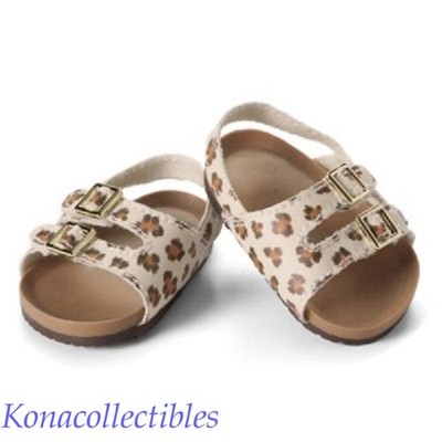 American Girl Lots Of Spots Sandals for 18'' Doills New! Too Cute! Cheetah Shoes