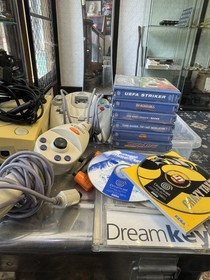 Sega Dreamcast 8 Game Bundle controller fishing rod crazy taxi ready to rumble