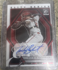 Panini 2022 Donruss Optic Elite Series Tucker Barnhart Reds Autograph ESS-TB