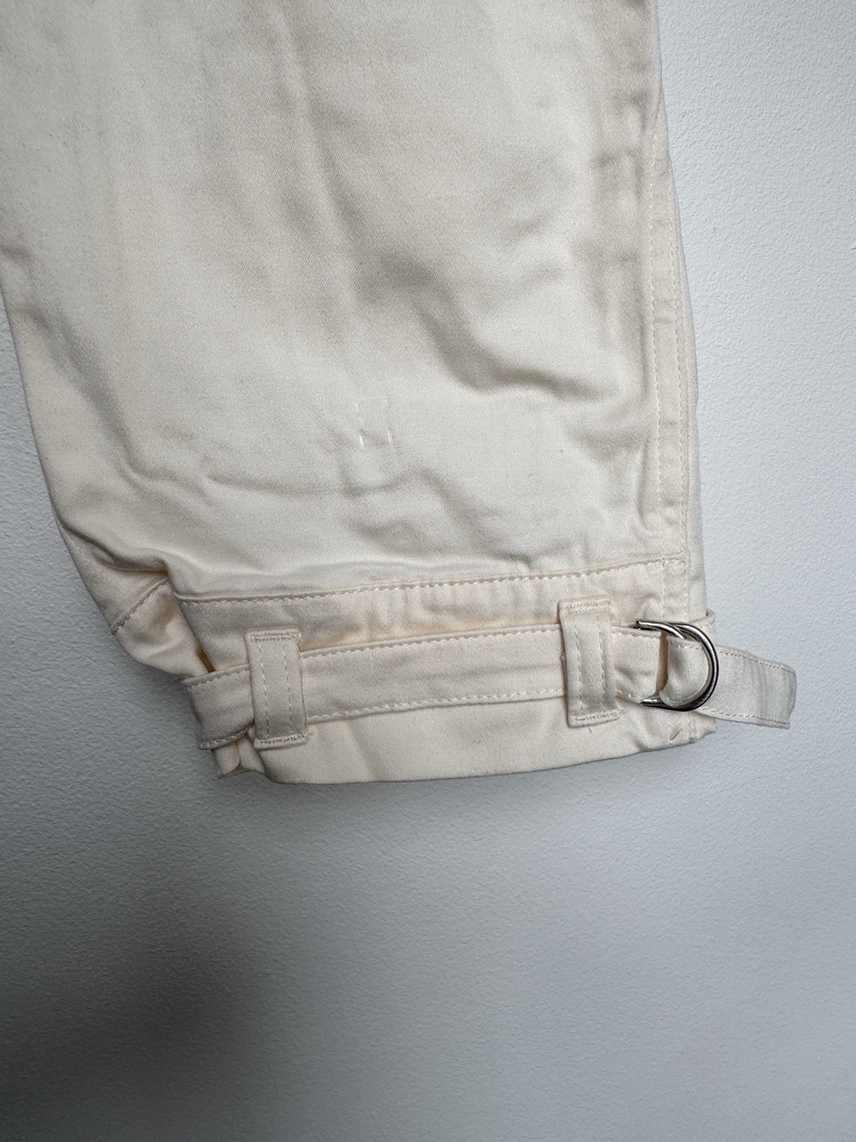 Reiss Bleeker Tapered Cargo Trousers UK12 Cream Utility Ankle Grazer RRP £150 image 9