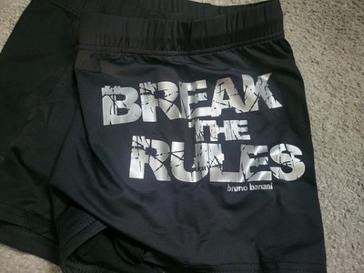 Bruno Banani Break The Rules Swim Short - Size M / 32in Black / Silver Txt - NWT
