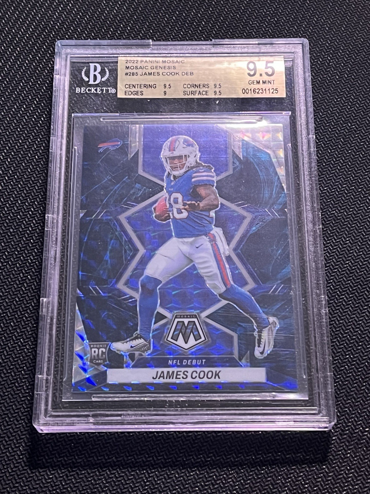 2022 Panini Mosaic - NFL Debut James Cook #285 Genesis Mosaic Prizm (RC)