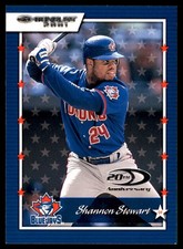 Shannon Stewart 2001 Donruss #136 Blue Jays MLB READ FREE SHIPPING AutographDen